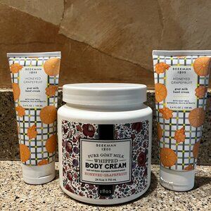 Beekman 1802 Jumbo Goat Milk Whipped Body Cream Honey Grapefruit Plus !! Sealed